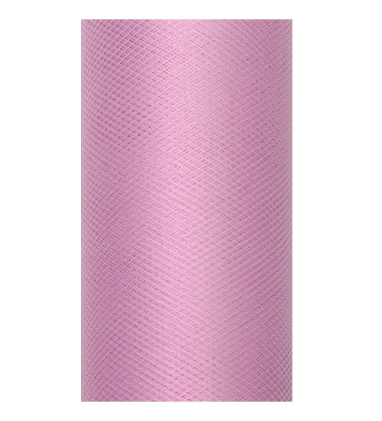 Dekorativní tyl - pudrově růžový (15cm)