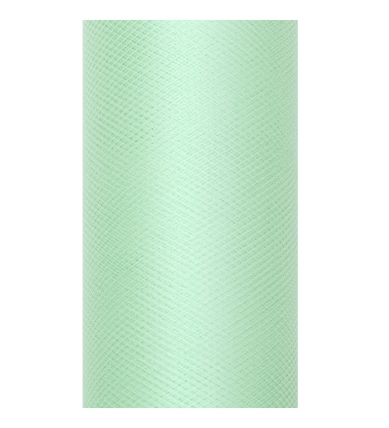 Dekorativní tyl - peprmintově zelený (15cm)