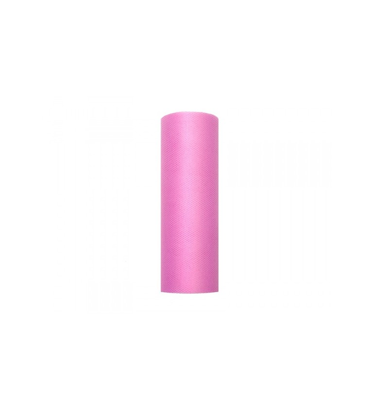 Dekorativní tyl - růžový (15cm)