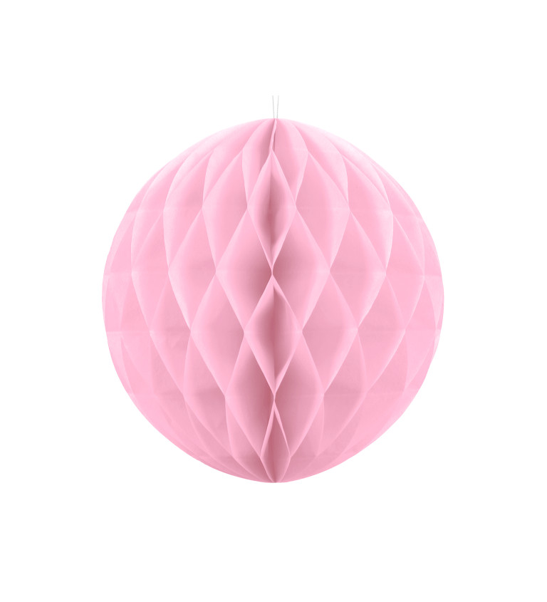 Dekorační papírová koule - růžová 30 cm