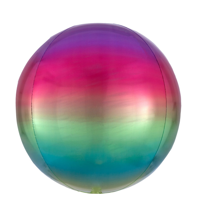 Duhový fóliový balónek