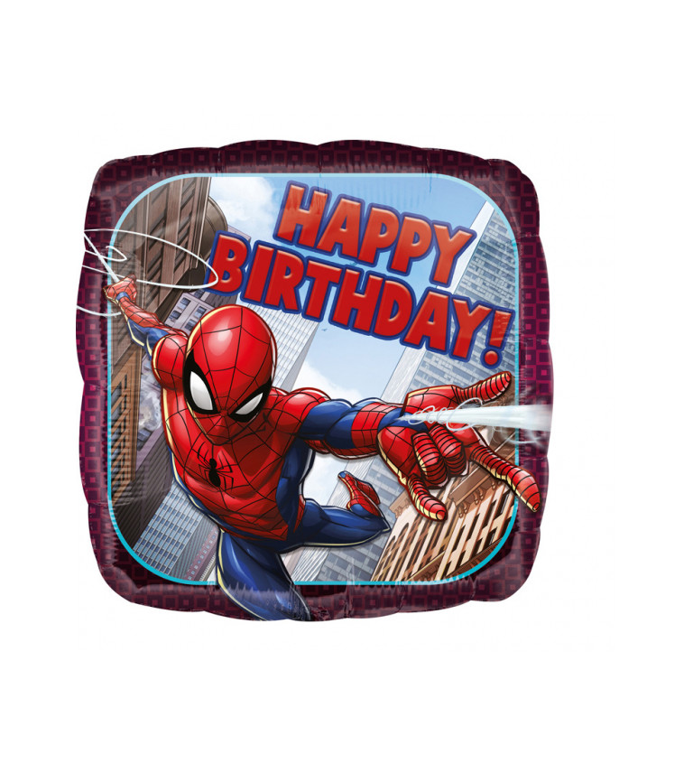 Spider-man balonek - Happy Birthday