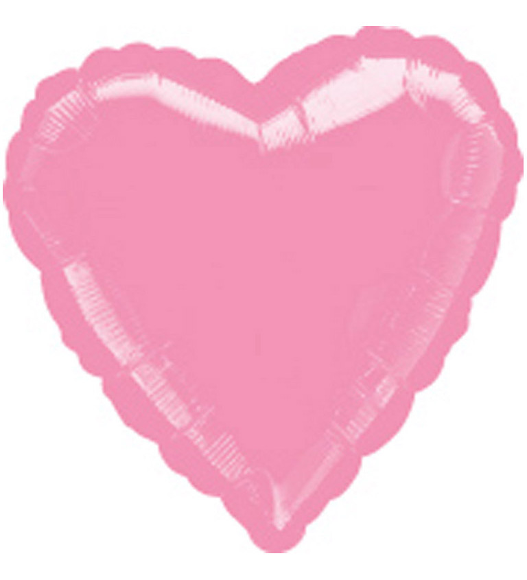 Fóliový balónek - růžové srdce