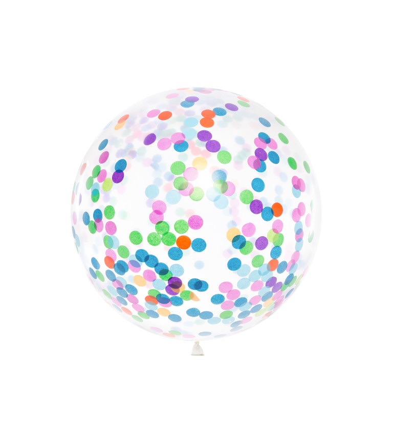 Balónek s konfetami