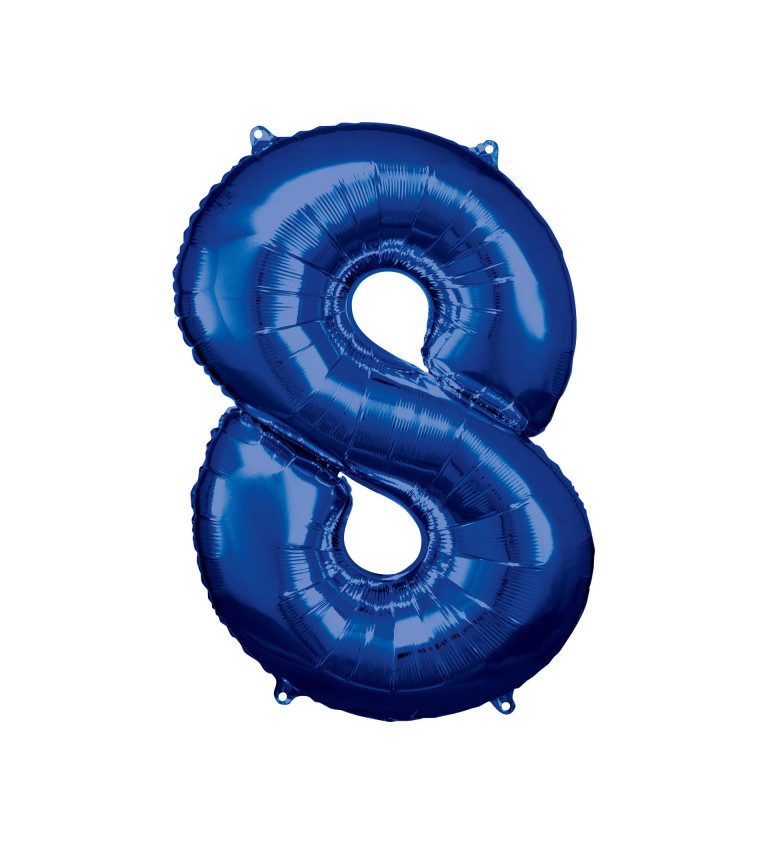 Balonek "8" velký - tmavě modrý
