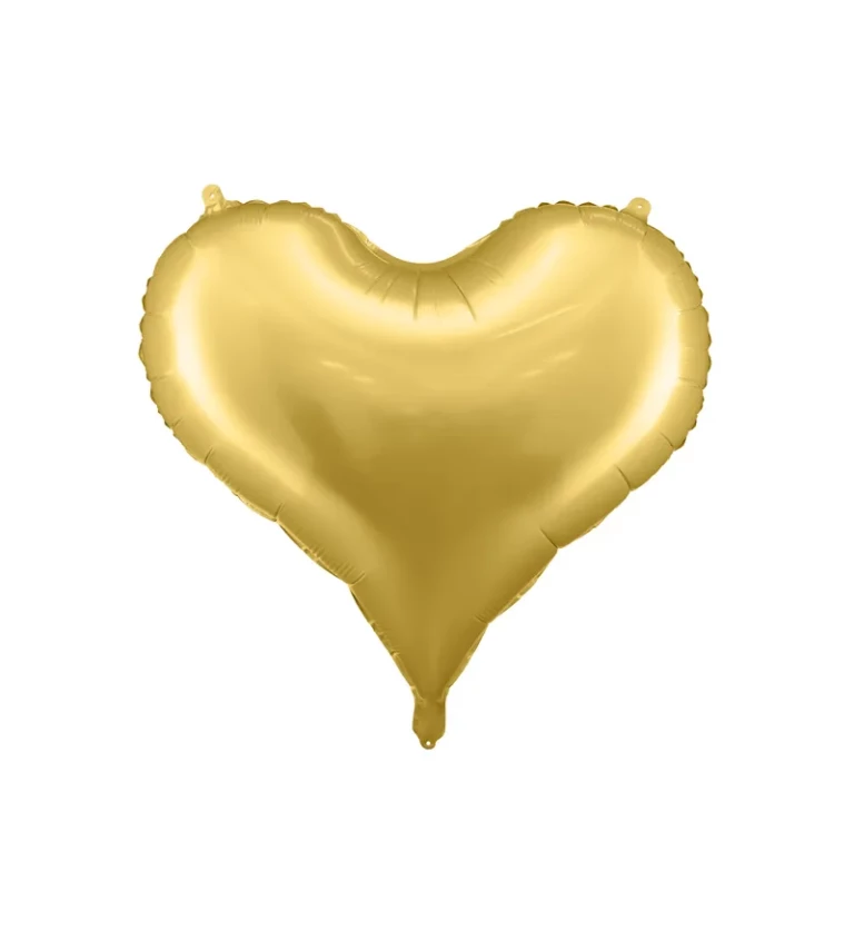 Fóliový balónek - zlaté srdce