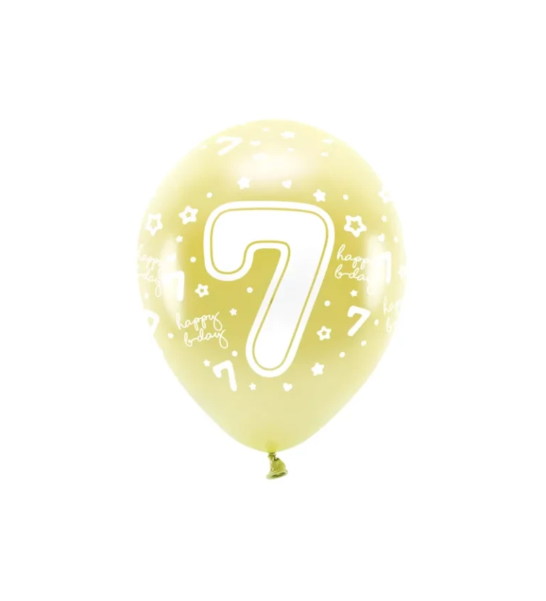 Latexové balónky - žlutá 7