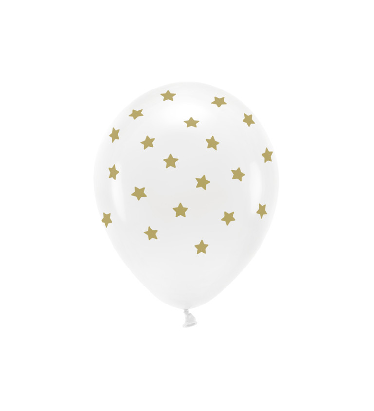 Latexové balónky - zlaté hvězdičky