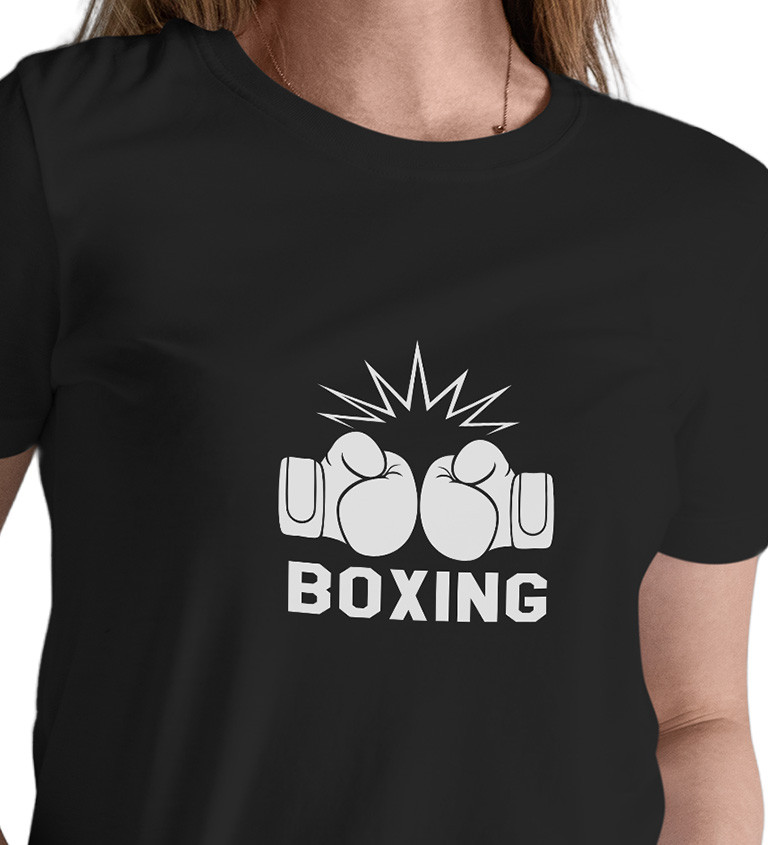 Dámské tričko černé Boxing XS