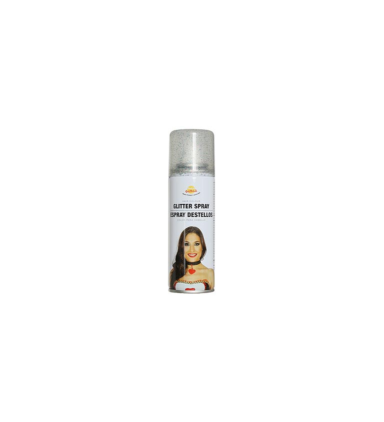 Sprej na vlasy - barevné třpytky, 125 ml