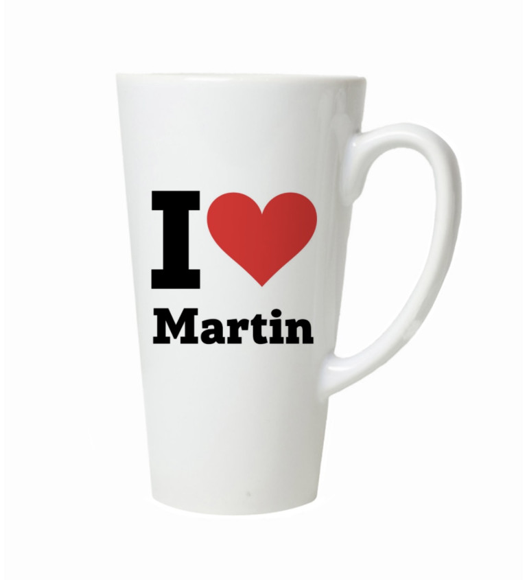 Latte hrnek I love Martin