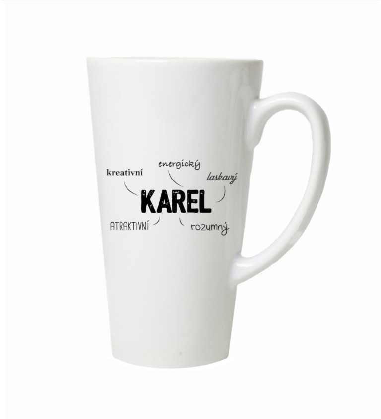 Latte hrnek Karel