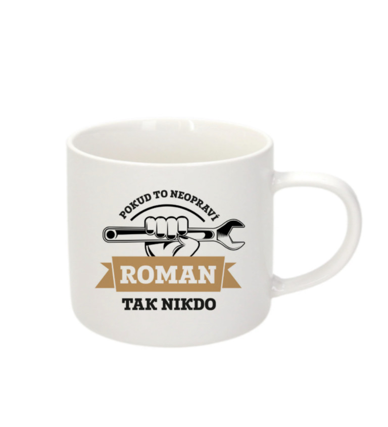 Espresso hrnek Pokud to neopraví Roman, tak nikdo