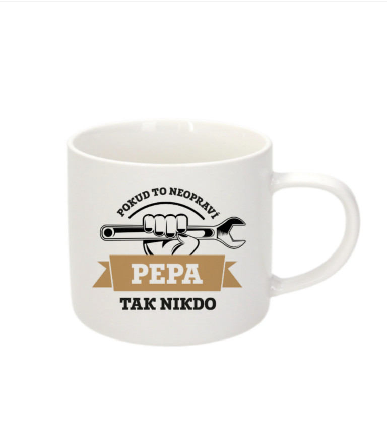 Espresso hrnek Pokud to neopraví Pepa, tak nikdo