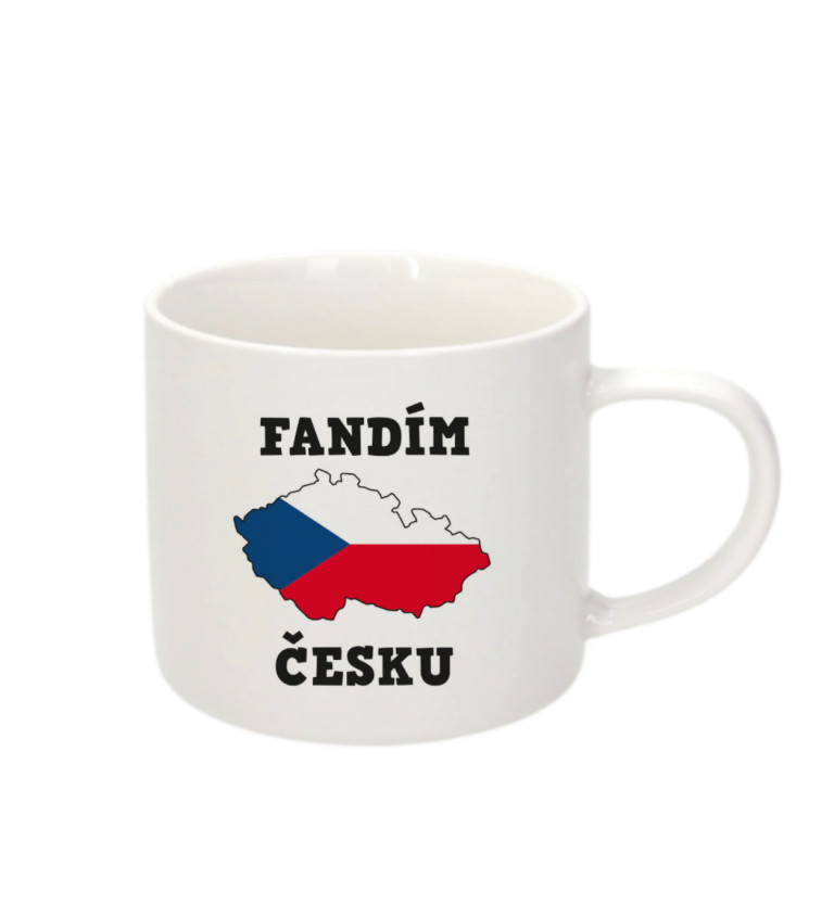 Espresso hrnek Fandím česku