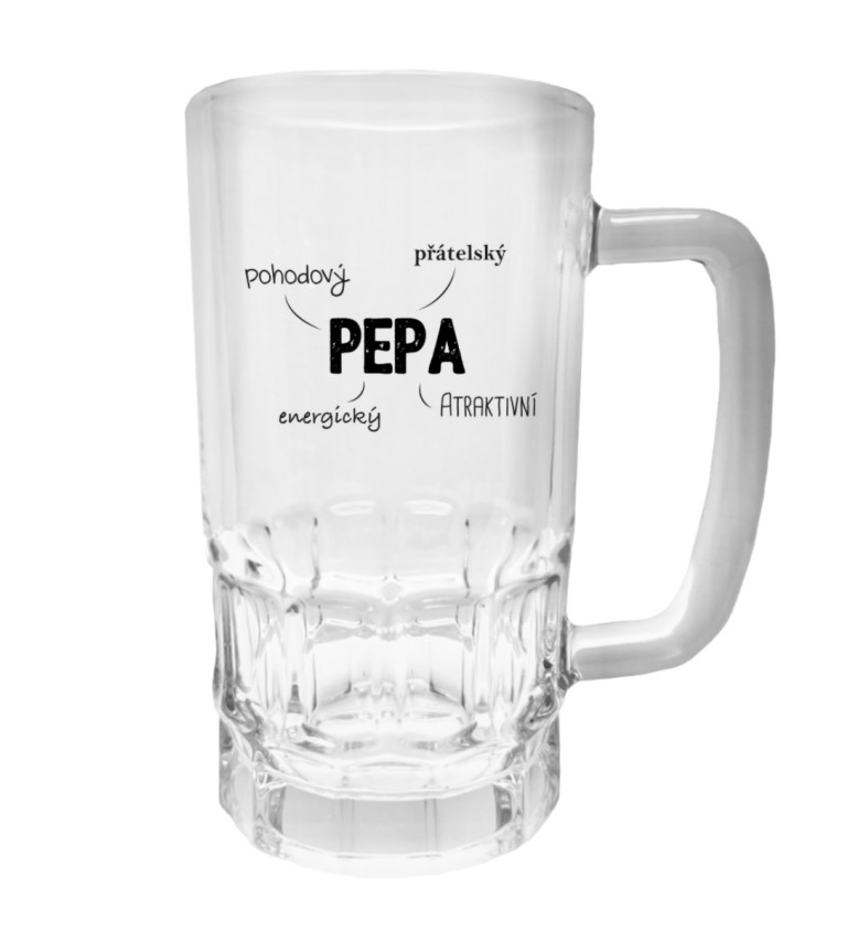 Půllitr s potiskem - Pepa, 500 ml