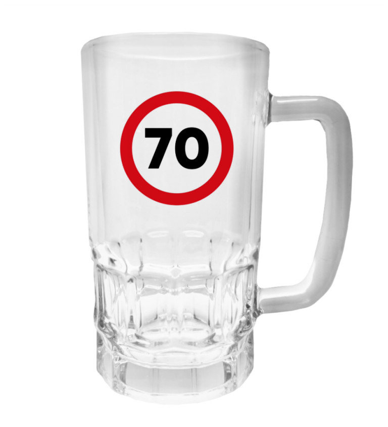 Půllitr s potiskem - 70, 500 ml