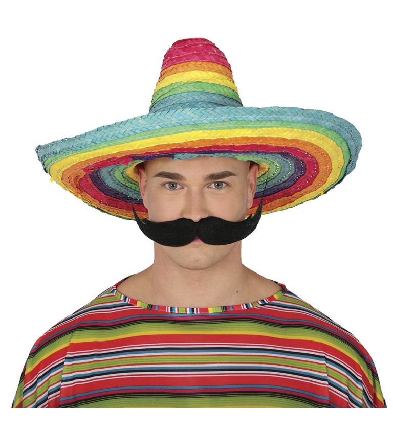 Mexické sombrero - barevné