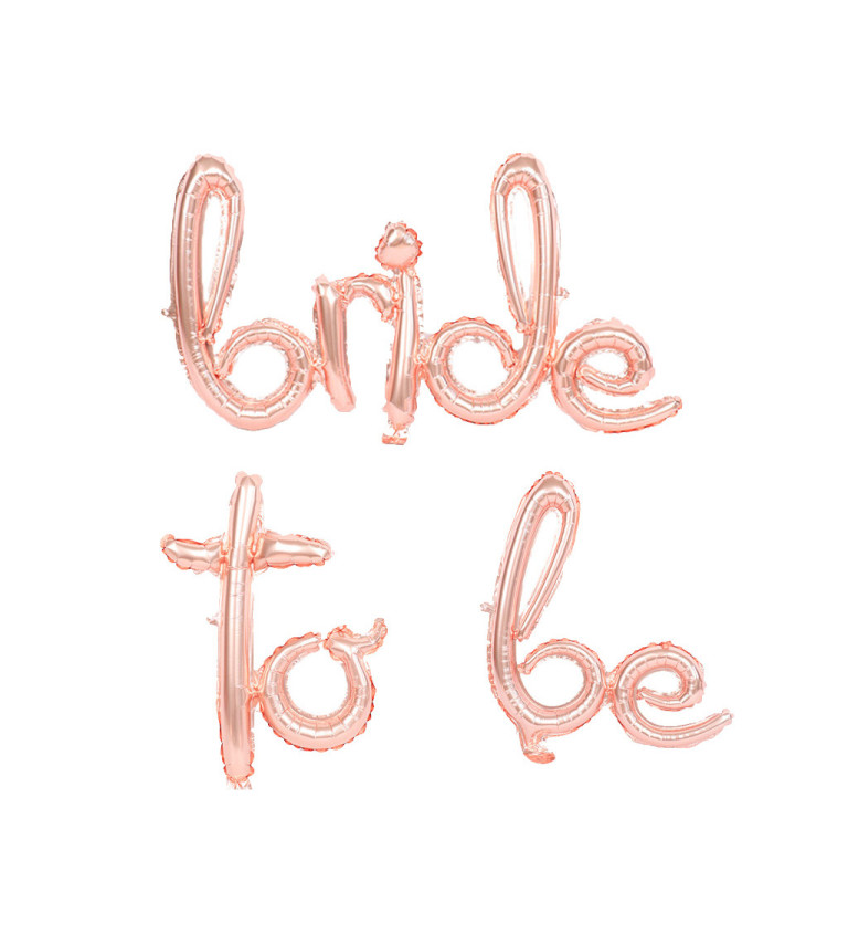 Fóliový balónek - bride to be nápis zlatý