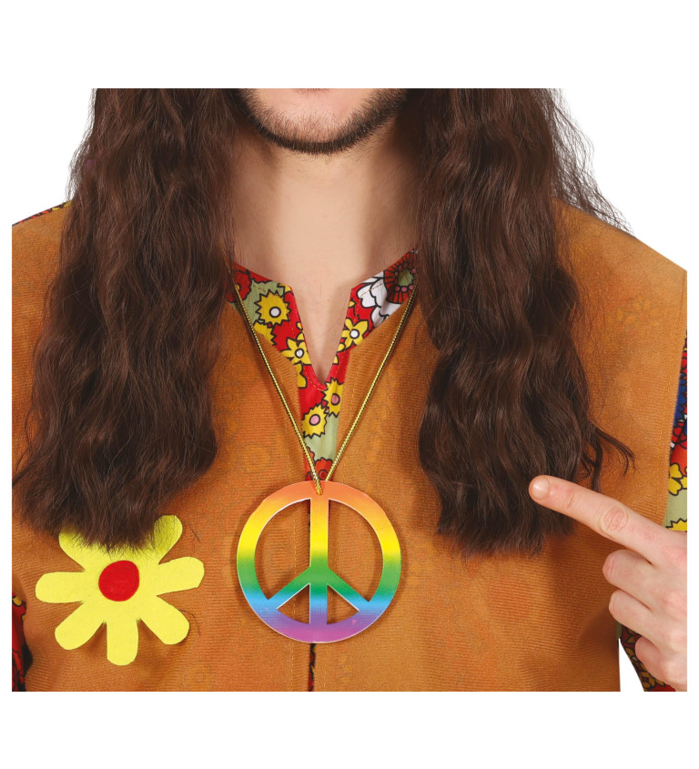 Barevný hippie náhrdelník