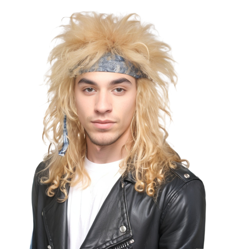 Paruka pro muže – rockový styl