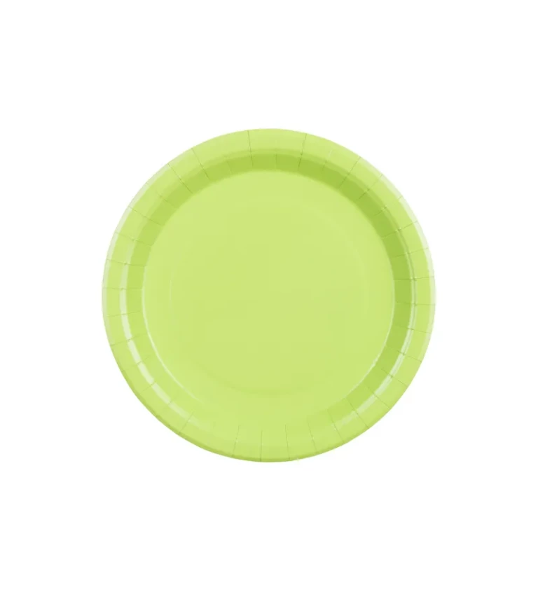 Světle zelené talířky - 6 ks