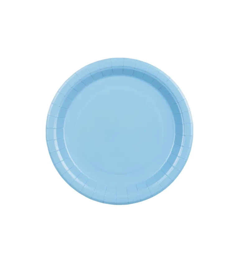 Světle modré talířky - 6 ks