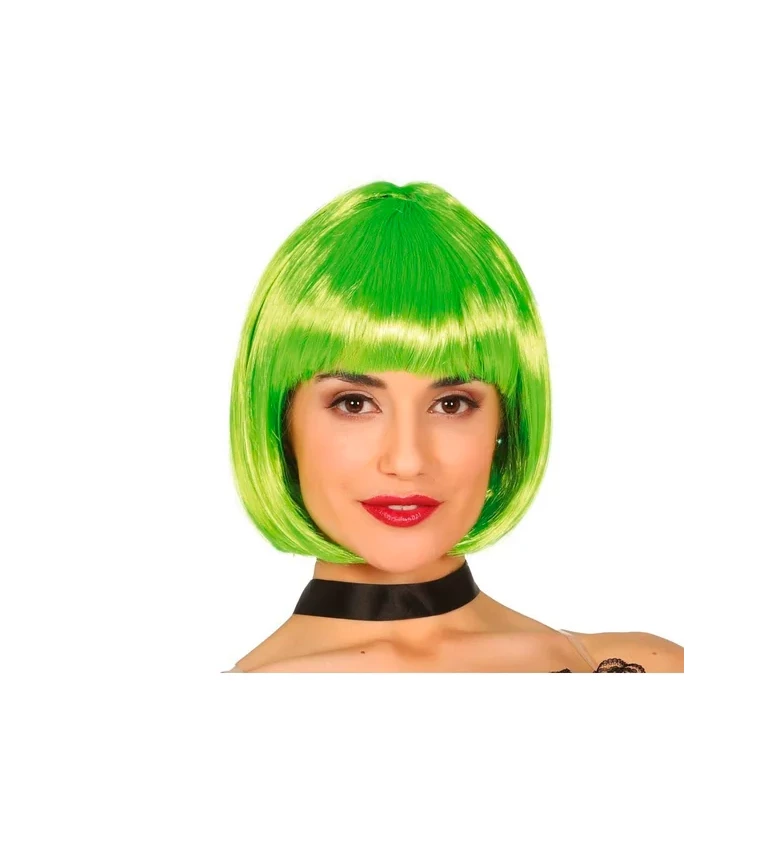 Dámská paruka zelený bob