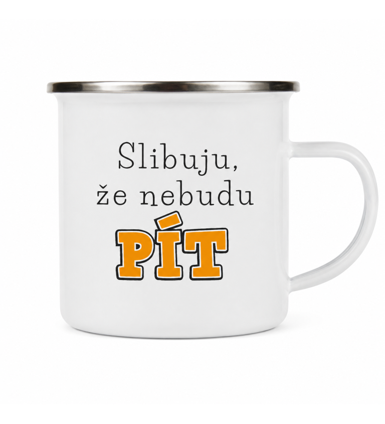 Plecháček bílý Slibuju že nebudu pít