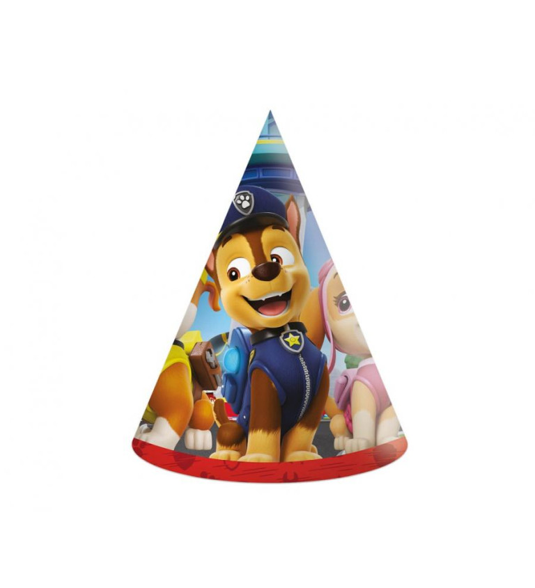 Papírové čepice Paw Patrol - 6 ks