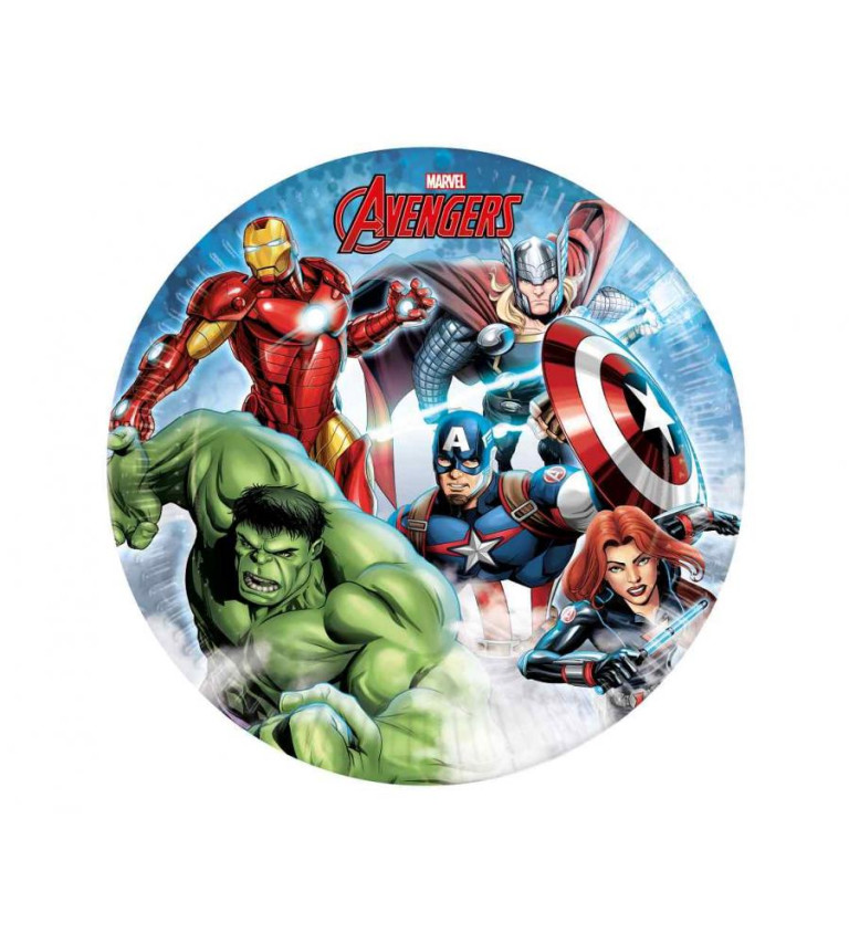 Papírové talíře:  Avengers