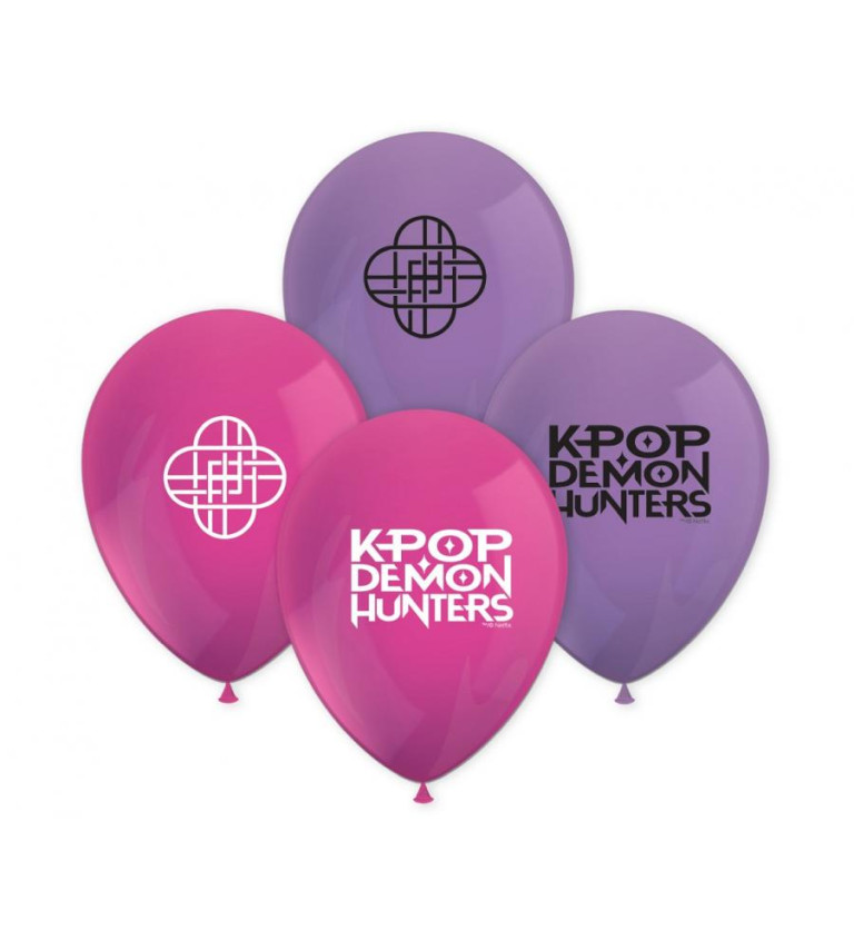 K-POP Demon Hunters balónky – sada 8 ks